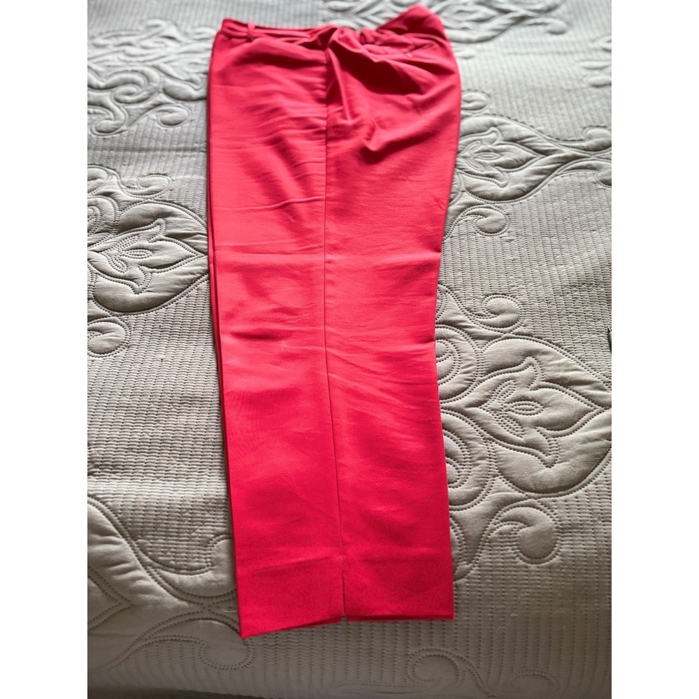 Talbots Hampshire Women's Petite 16WP Red Straight Leg Ankle Pants‎ EUC - Picture 8 of 8